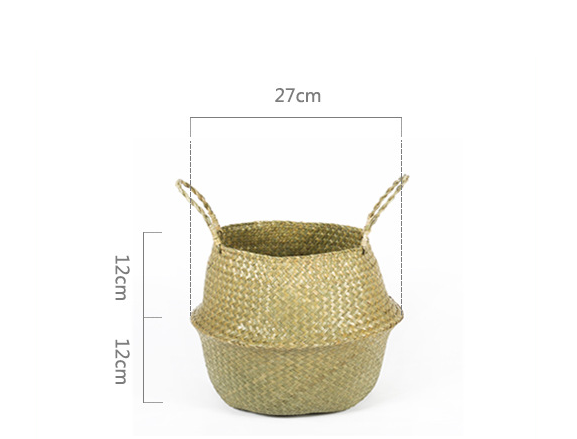 Natural Sewed Storage Basket